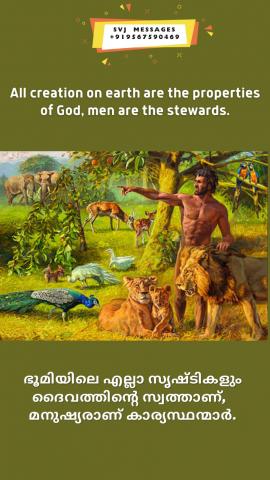 All creation on earth are the properties of God men are the stewards. 
